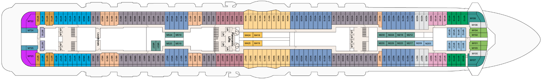 Princess Cruises Discovery Princess Deck 15 - Marina.png